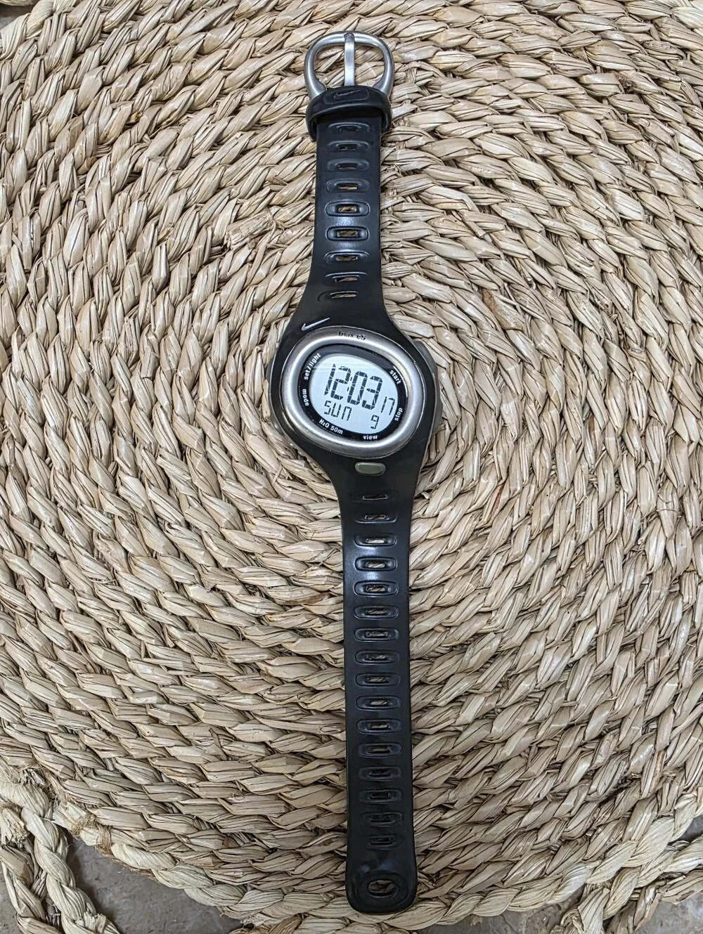 Vintage Nike Triax C5 SM0015 Digital Running Watch Black Gray N BatteryService